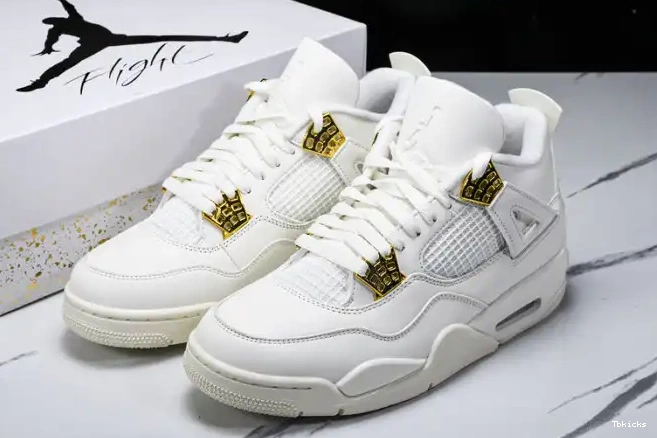 Cheap TBK Retro Gold Jordan Metallic AQ9129-170 4 0621